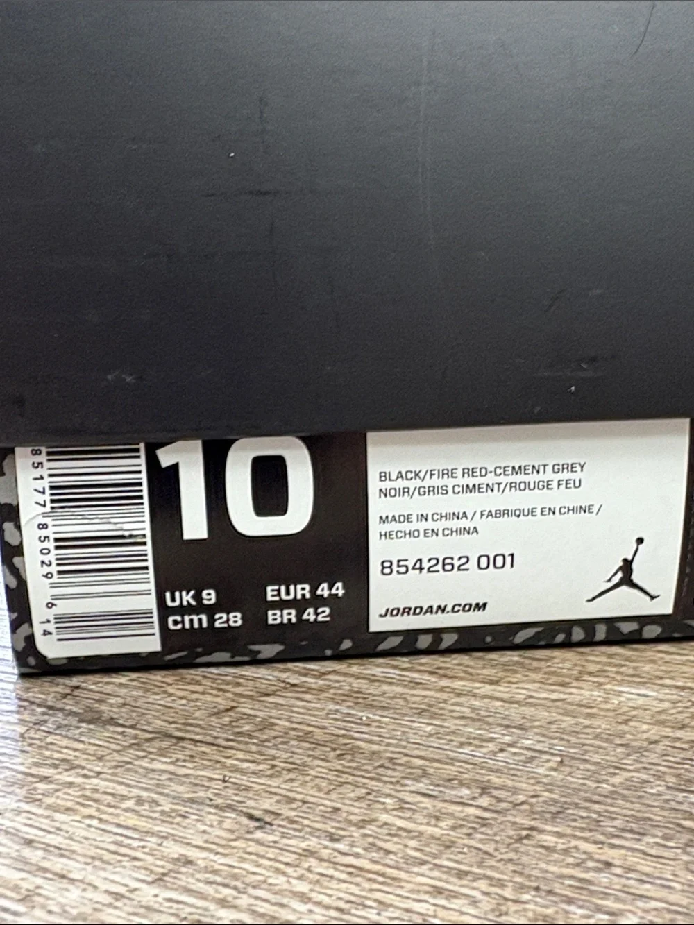 Air Jordan 3 Retro OG “Black Cement” 2018 Men’s Size 10 854262-001 (In OG Box)